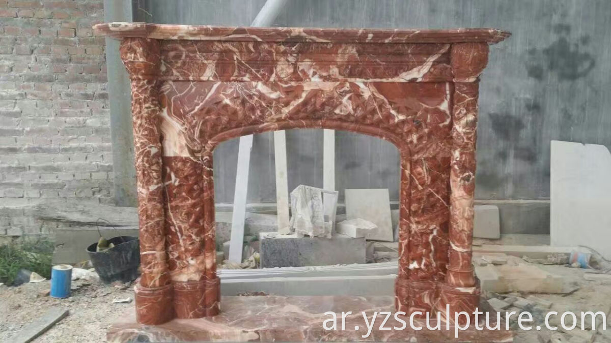 marble fireplace mantel 